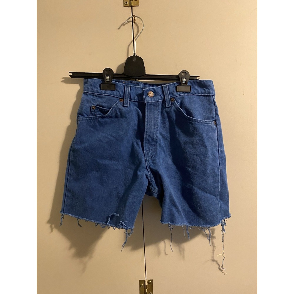 VTG 90s Levi's 550 Orange Tab Denim Shorts Mens W29 Cut Off Frayed Jorts USA